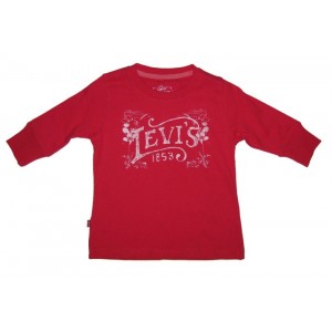 Levi's Kids Glitter Print Long Sleeve Top