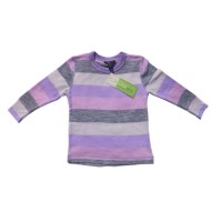 Linzi Merino Girls Striped Thermal Top