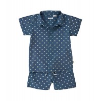 Purebaby Organic Blue Star PJ Set