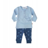 Purebaby Organic Powder Blue PJ Set